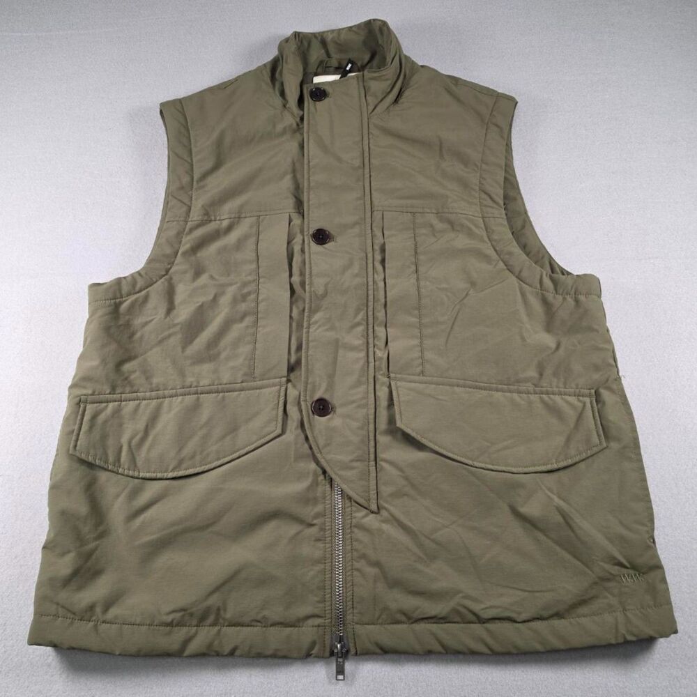 Wood Wood Tarik Tech Vest Size M Olive Green - 0098